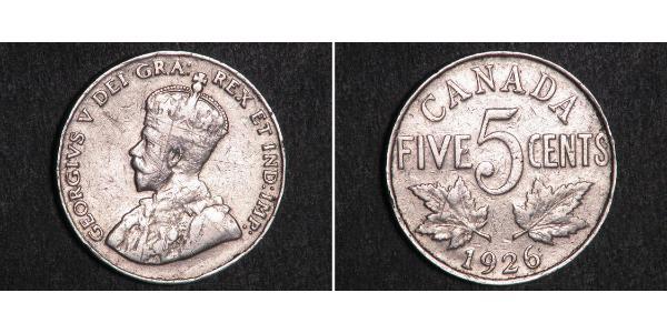 5 Cent 加拿大 镍 乔治五世  (1865-1936)