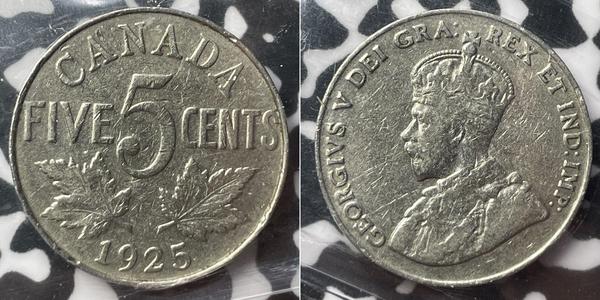 5 Cent 加拿大 镍 乔治五世  (1865-1936)