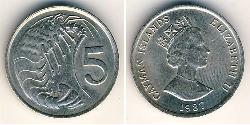 5 Cent Cayman Islands 镍/銅 