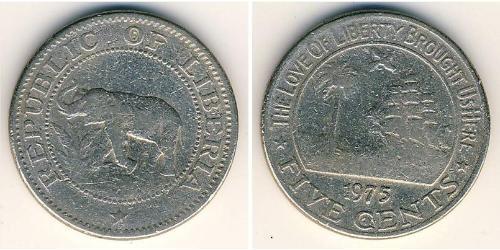 5 Cent Liberia 銅/镍 