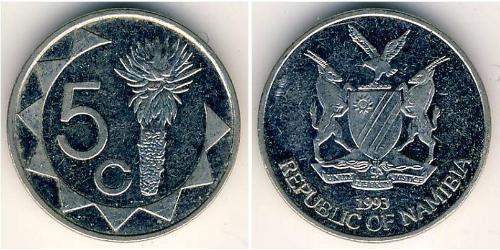 5 Cent Namibia 銅/镍 