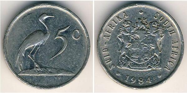 5 Cent South Africa 銅/镍 
