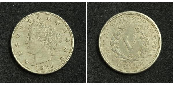 5 Cent 美利堅合眾國 (1776 - ) 銅/镍 
