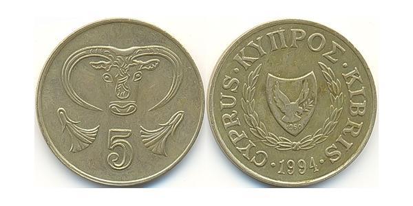 5 Cent 賽普勒斯 黃銅/镍 