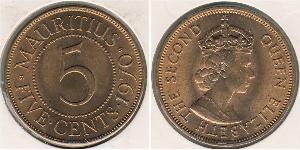 5 Cent Mauritius 青铜 