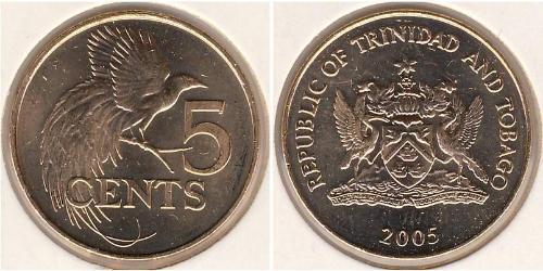 5 Cent 千里達及托巴哥 青铜 