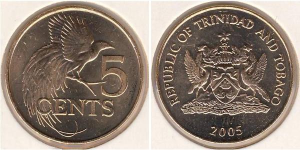 5 Cent 千里達及托巴哥 青铜 