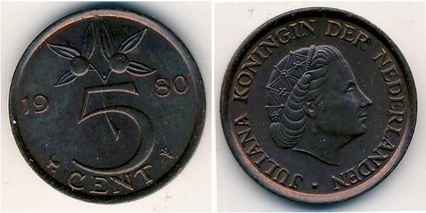 5 Cent 荷兰王国 青铜 