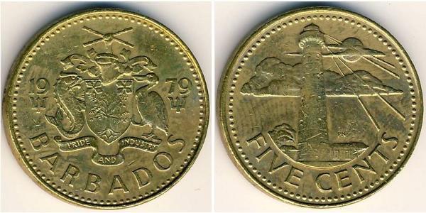 5 Cent 巴巴多斯 黃銅 