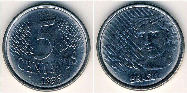 5 Centavo Brasil Acero inoxidable 