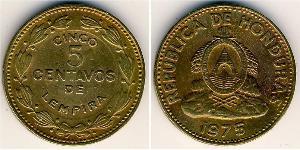 5 Centavo Honduras Brass 