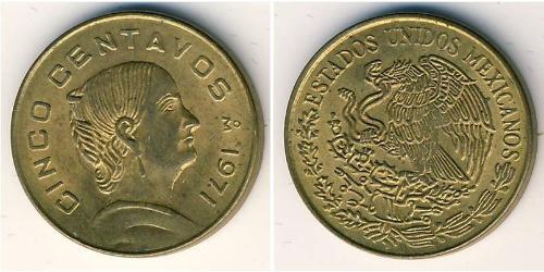 5 Centavo United Mexican States (1867 - ) Brass 