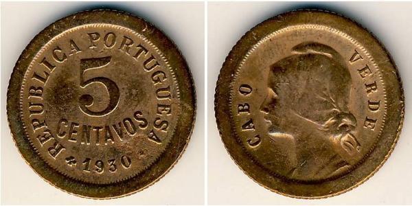 5 Centavo Portugal / Cape Verde (1456 - 1975) Bronce 