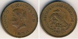 5 Centavo Mexique (1867 - ) Bronze 