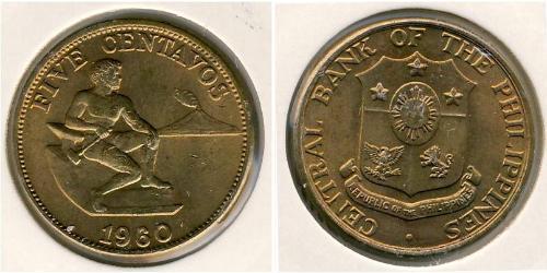 5 Centavo Philippines Bronze 