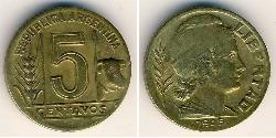 5 Centavo Argentinien (1861 - ) Bronze/Aluminium 