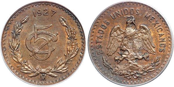 5 Centavo United Mexican States (1867 - ) Copper 