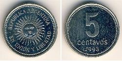 5 Centavo Argentine Republic (1861 - ) Copper/Nickel 