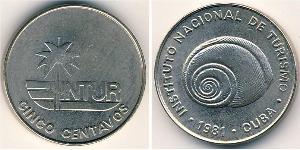 5 Centavo Cuba Copper/Nickel 