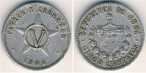 5 Centavo Cuba Copper/Nickel 