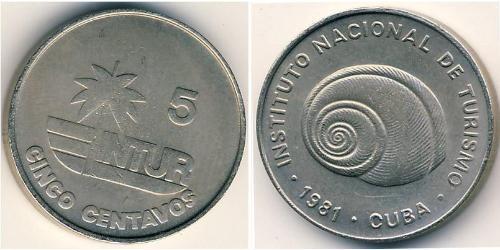 5 Centavo Cuba Copper/Nickel 