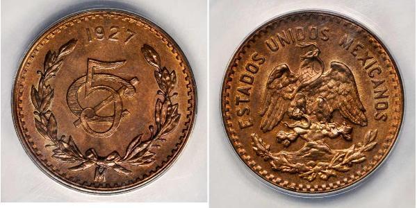 5 Centavo Mexique (1867 - ) Cuivre 