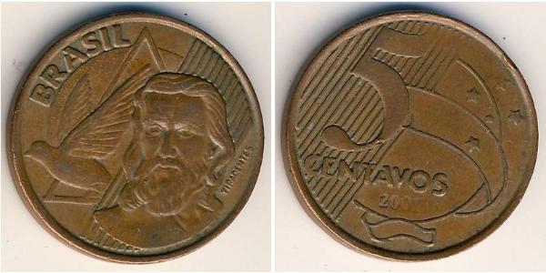 5 Centavo Brésil Cuivre/Acier 
