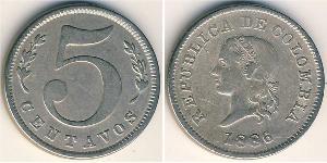 5 Centavo Republique de Colombie (1886 - ) Cuivre/Nickel 