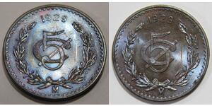 5 Centavo Mexiko (1867 - ) Kupfer 