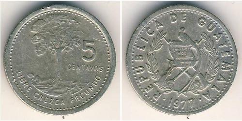 5 Centavo República de Guatemala (1838 - ) Kupfer/Nickel 