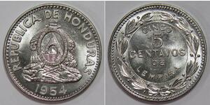 5 Centavo Honduras Laiton 