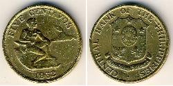 5 Centavo Filipinas Latón 