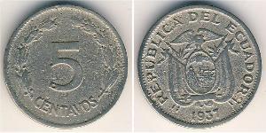 5 Centavo Ecuador Nickel 