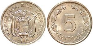 5 Centavo Ecuador Níquel 