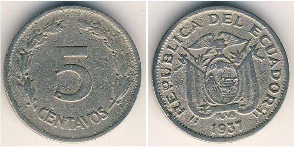 5 Centavo Ecuador Níquel 