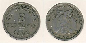 5 Centavo Bolivia (1825 - ) Níquel/Cobre 
