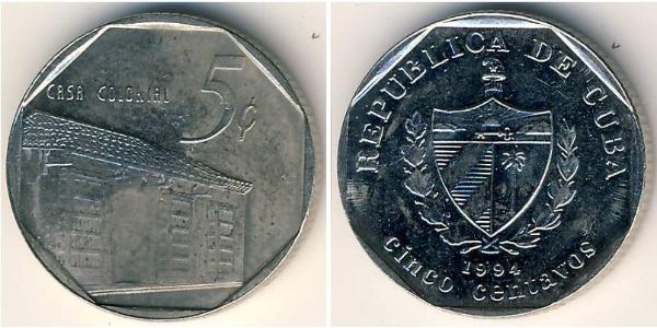 5 Centavo Cuba Níquel/Cobre 
