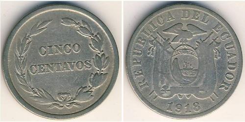 5 Centavo Ecuador Níquel/Cobre 