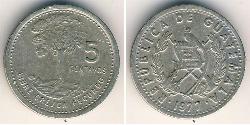 5 Centavo Guatemala (1838 - ) Níquel/Cobre 