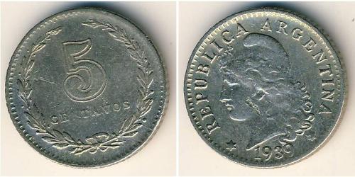 5 Centavo República Argentina (1861 - ) Níquel/Cobre 