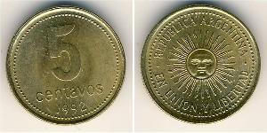 5 Centavo Argentina (1861 - ) Ottone 