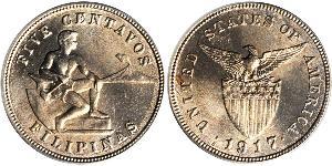 5 Centavo Filipinas Plata 