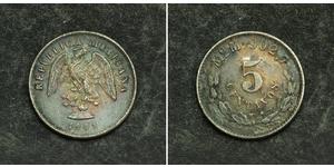 5 Centavo México (1867 - ) Plata 