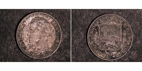 5 Centavo Venezuela Plata 