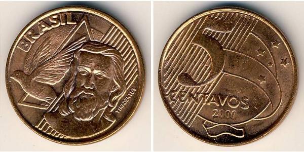 5 Centavo Brasile Rame/Acciaio 