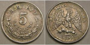 5 Centavo Mexico Silver 