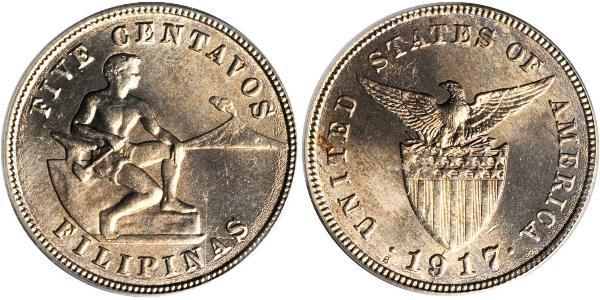 5 Centavo Philippines Silver 
