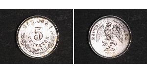 5 Centavo United Mexican States (1867 - ) Silver 