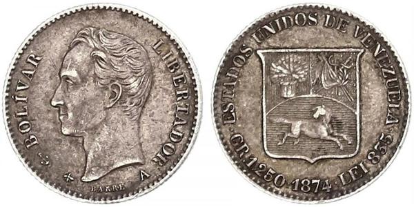 5 Centavo Venezuela Silver 