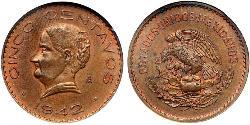 5 Centavo United Mexican States (1867 - )  